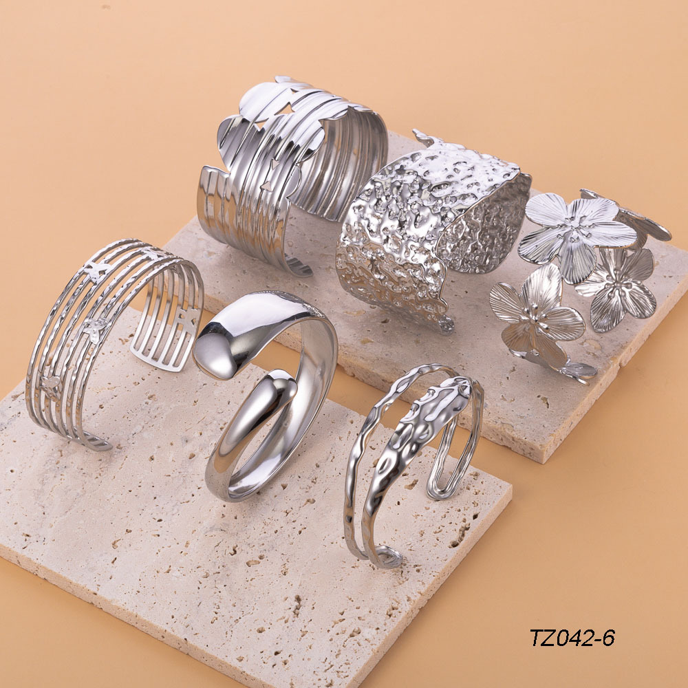 Womens Fashionable Vintage Stainless Steel Bracelet