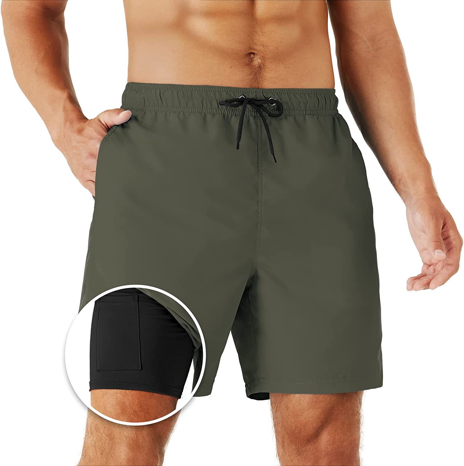 Anti-Embarrassment Quick-Dry Solid-Color Shorts 9