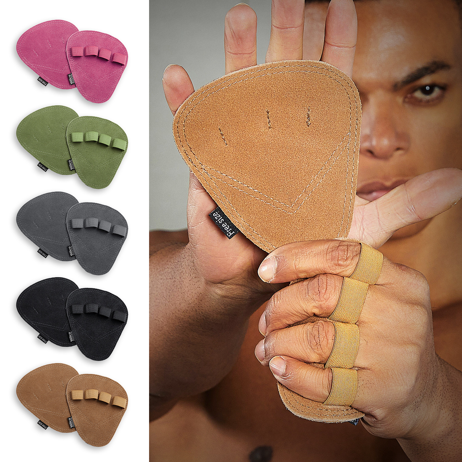 Fitness Anti-slip Palm Guards With Four-finger Support Gloves