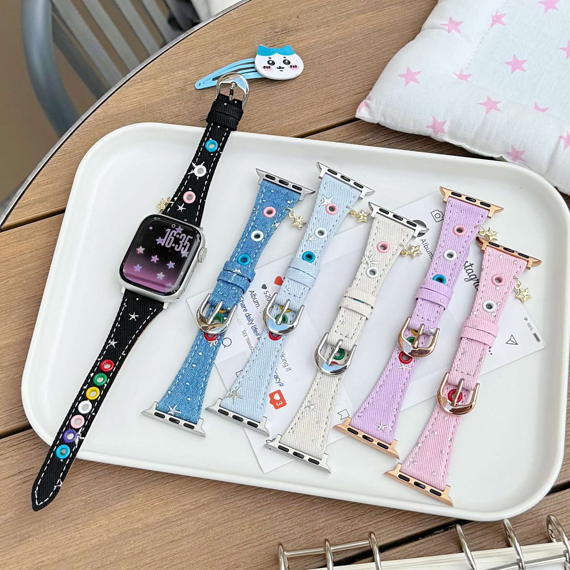 Denim Star Charm For Watch 10SE Strap