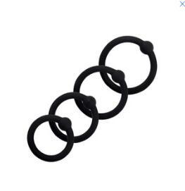 Silicone Cock Ring Four-piece High Tensile Silicone Ring Male Toys 7