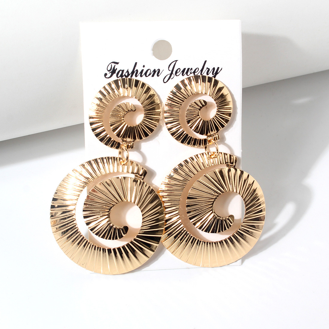 European And American Spiral Earrings