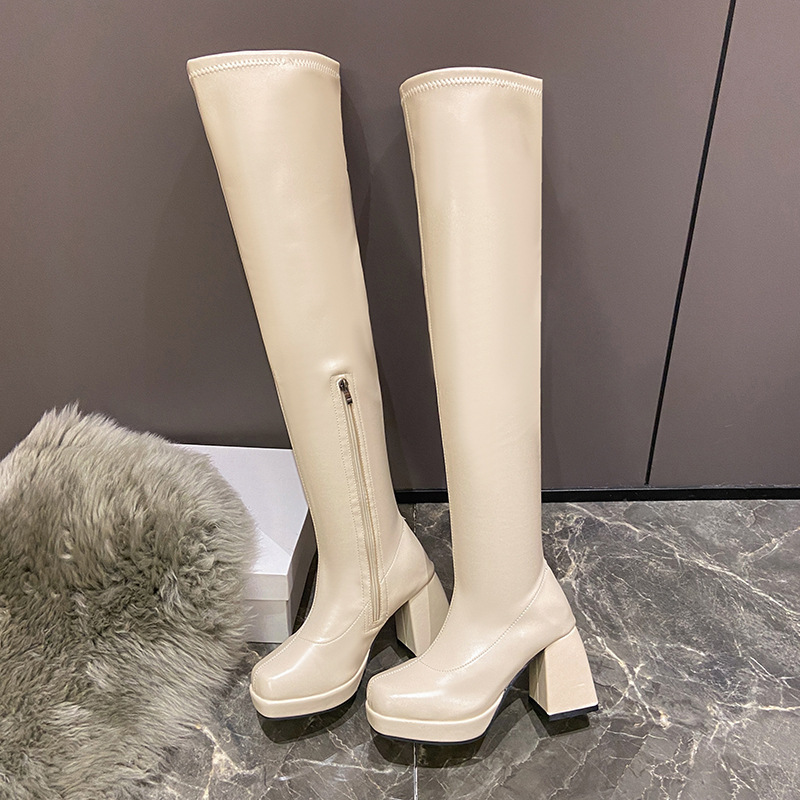 Over-the-Knee Platform Boots, picture 2 of 6