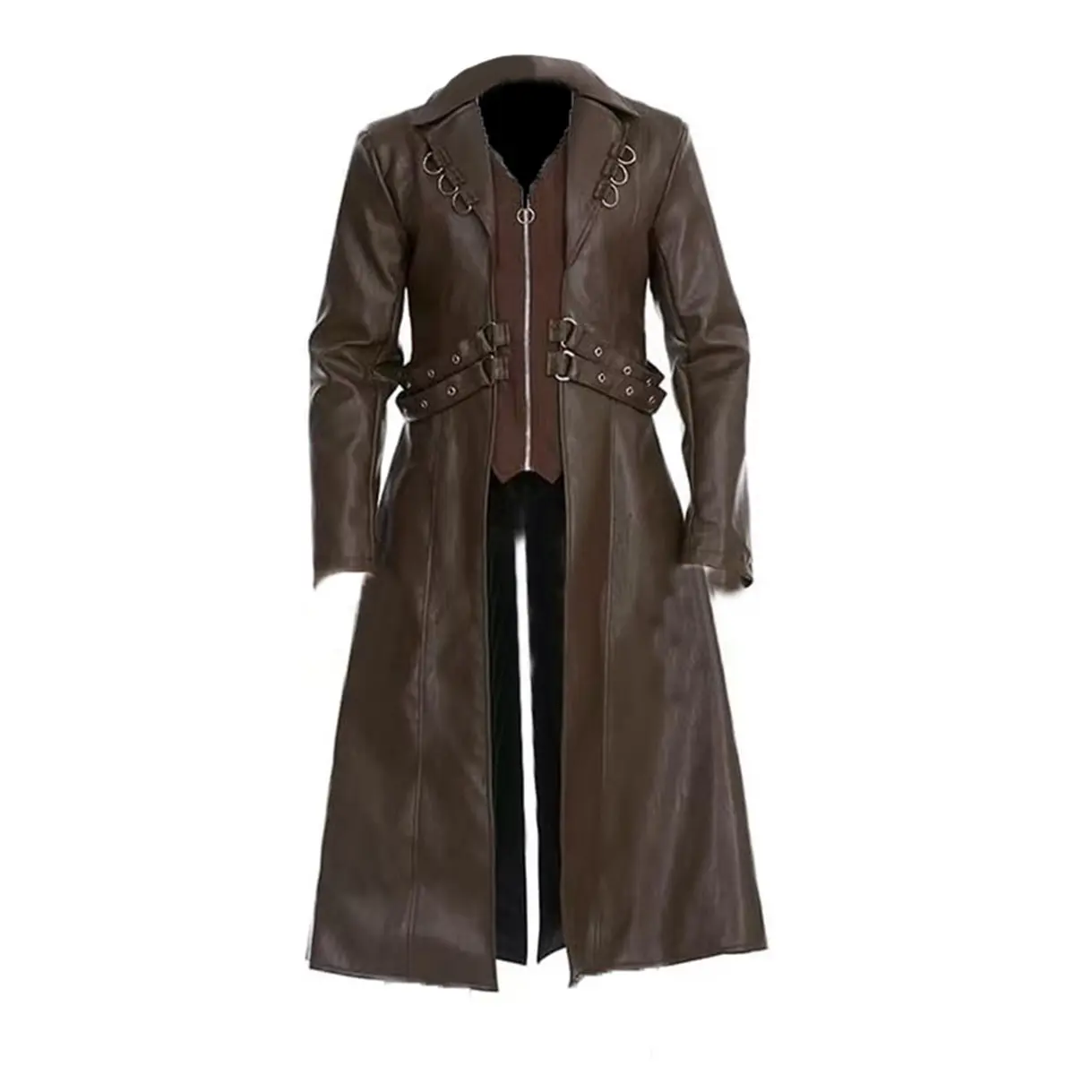 European And American Medieval Clothing Mid-length PU