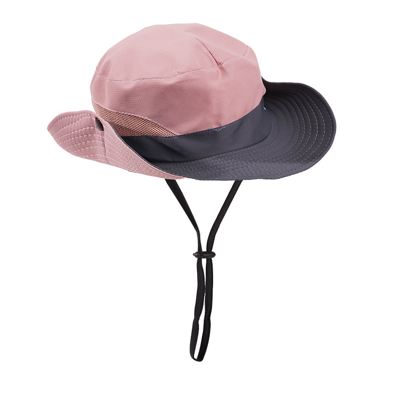 Ponytail-Ready Summer Sun-Protection Wide-Brim Bucket Hat