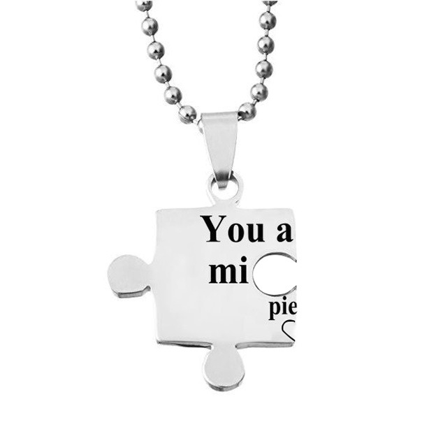 You Are The Missing Part Of My Puzzle Necklace