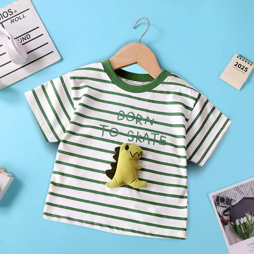 Pure Cotton Cartoon 3D Doll T-Shirt