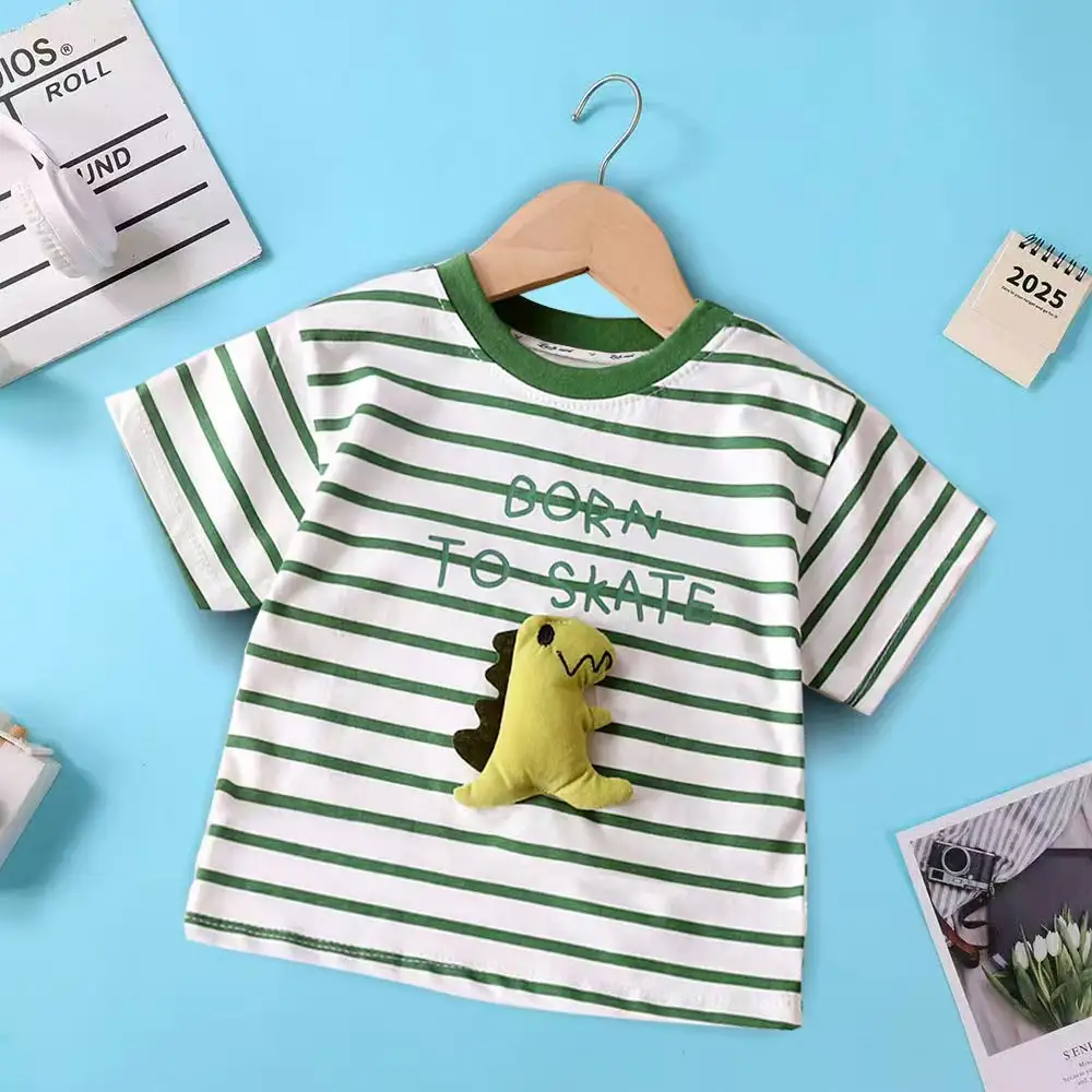 Pure Cotton Cartoon 3D Doll T-Shirt
