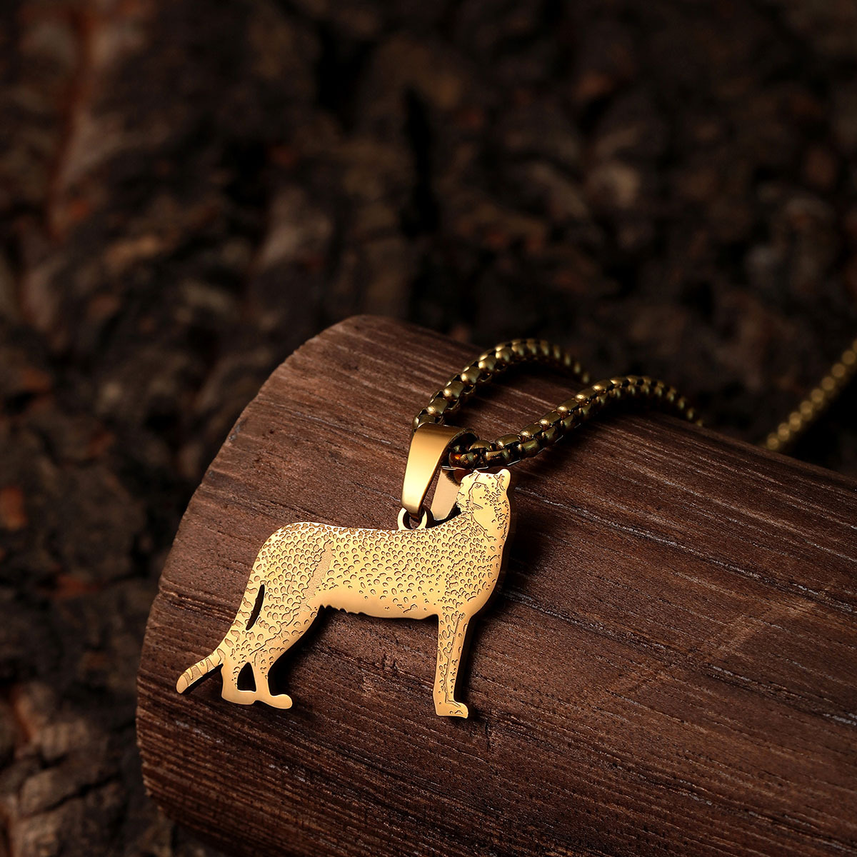 Cheetah Pendant Necklace, picture 3 of 5