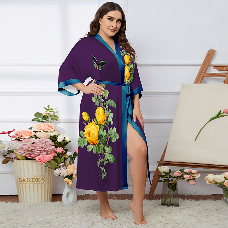 2669 Yellow Flower Purple Robe