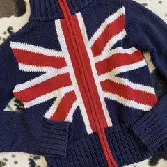 Women's Round Neck Couple Sweater - Navy - View 1