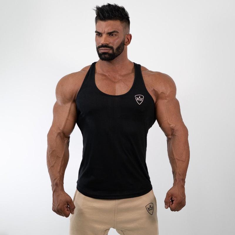 Men's Fashion Casual Cotton I-shaped Bottoming Fitness Vest
