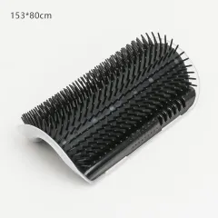 Corner Cat Scratcher Massage Brush Cat Scratch Board - Black - View 1