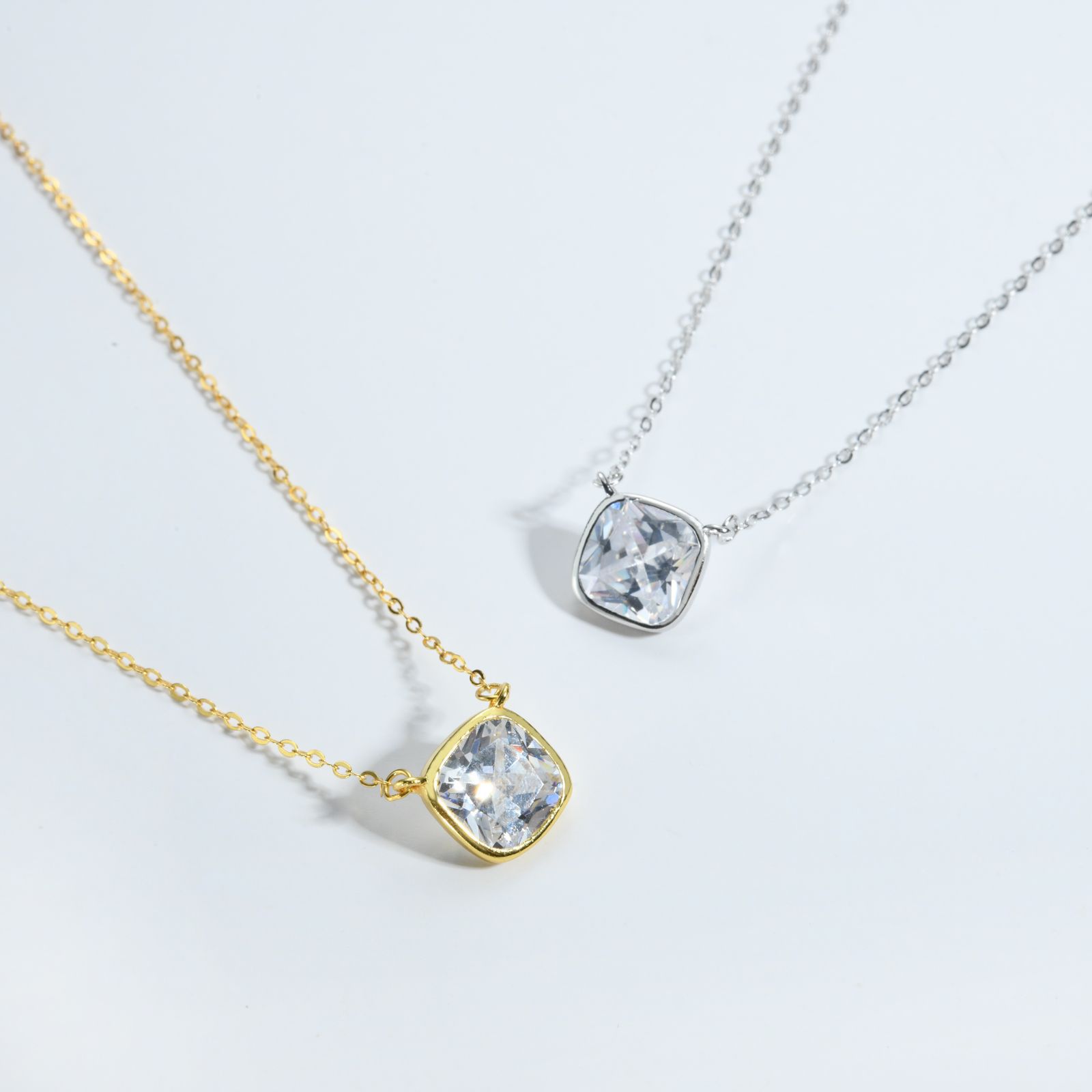 Korean Jewelry Diamond-studded Necklace 925 Silver Fairy Temperamental All-match Simple