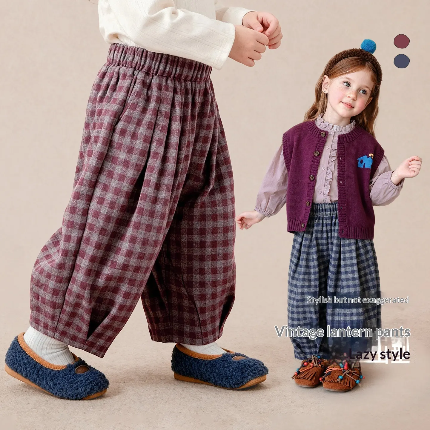 Plaid Fashion Simple Comfortable And Vintage Long