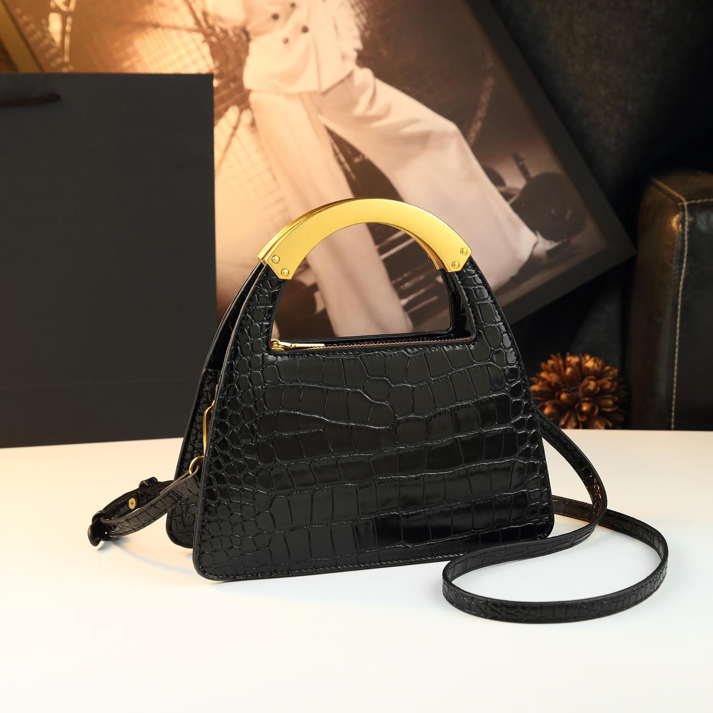 New Crocodile Pattern Minority Fashion Western Style Women's Cross-body Bag