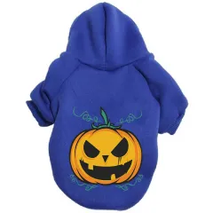 Halloween Pumpkin Dog Pattern Sweater Clothes - Pumpkin Blue - View 1