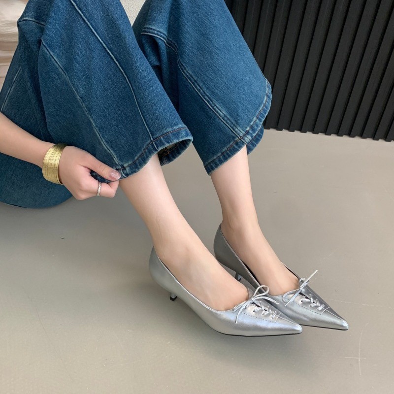 Pointed-Toe Stiletto Heels