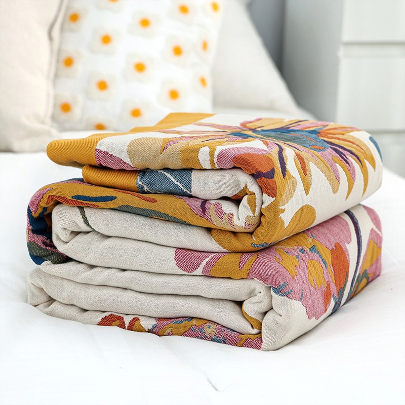 Cotton Multlayer Gauze Towel QuiltAllcotton Towel Blanket