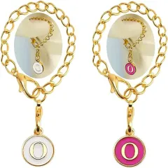 Fashion Simple Jewelry Accessories Keychain - Cup Round Chain With Letters O - View 1