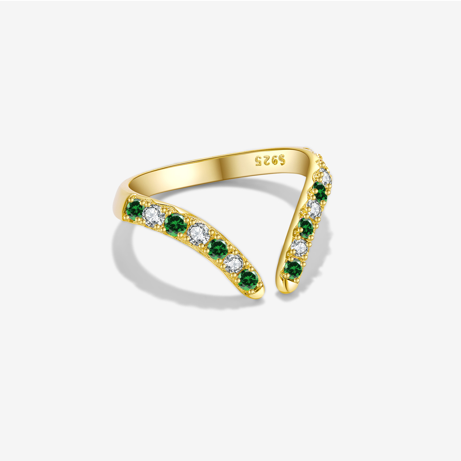 Irregular Design S925 Sterling Silver Open Adjustable Ring