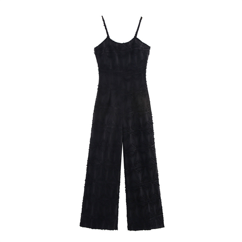 Elegant Distressed Casual Cut Flower Fashion Suspenders Jumpsuit Picture Color - Shop at LoveMi
