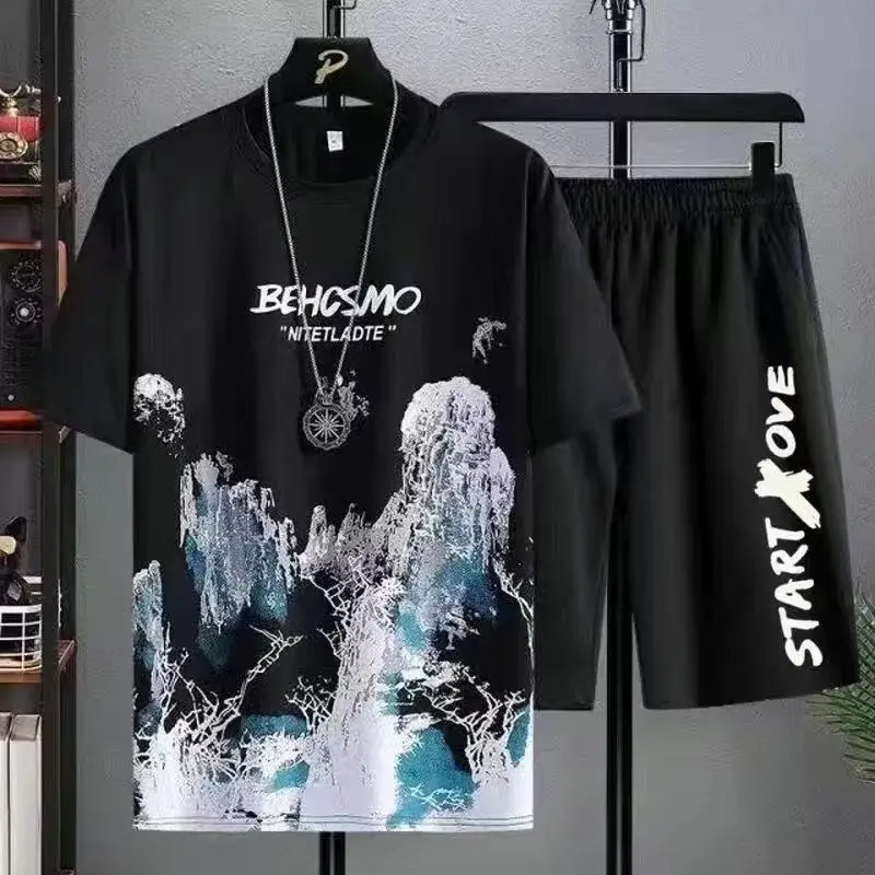 Short-sleeved Shorts Suit Men's Summer New Sports And Leisure