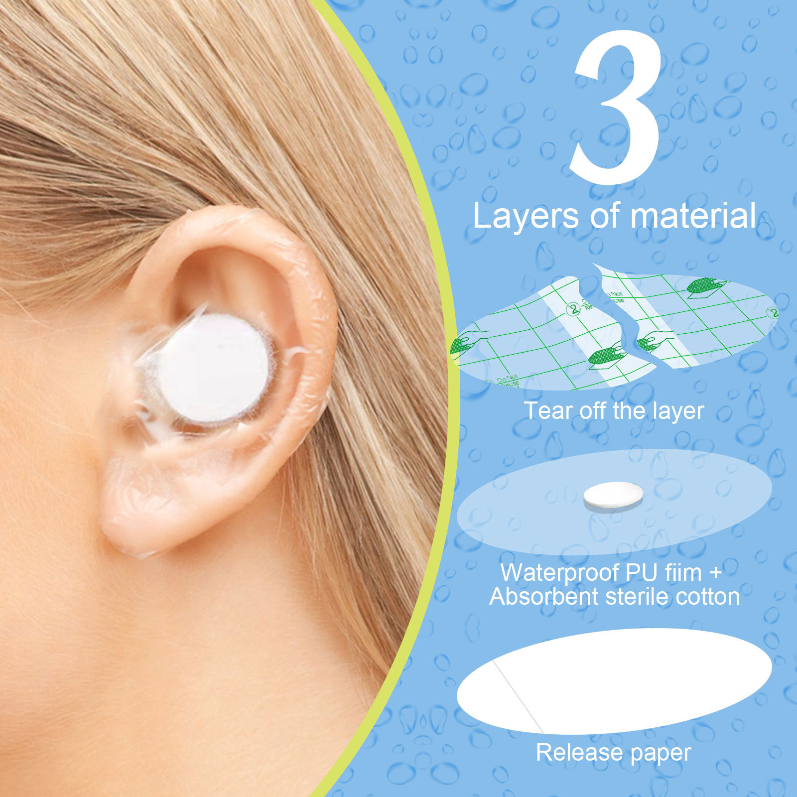 Waterproof Ear Plugs For Toddlers Bathing Hair Washing And Swimming