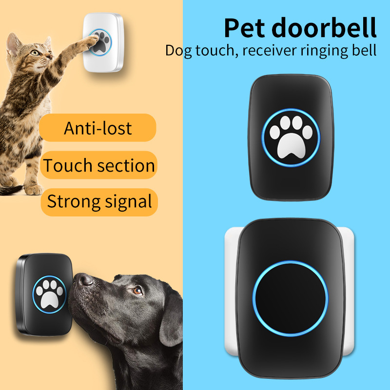 Dog Training Electric Bell Wireless Waterproof Touch Button