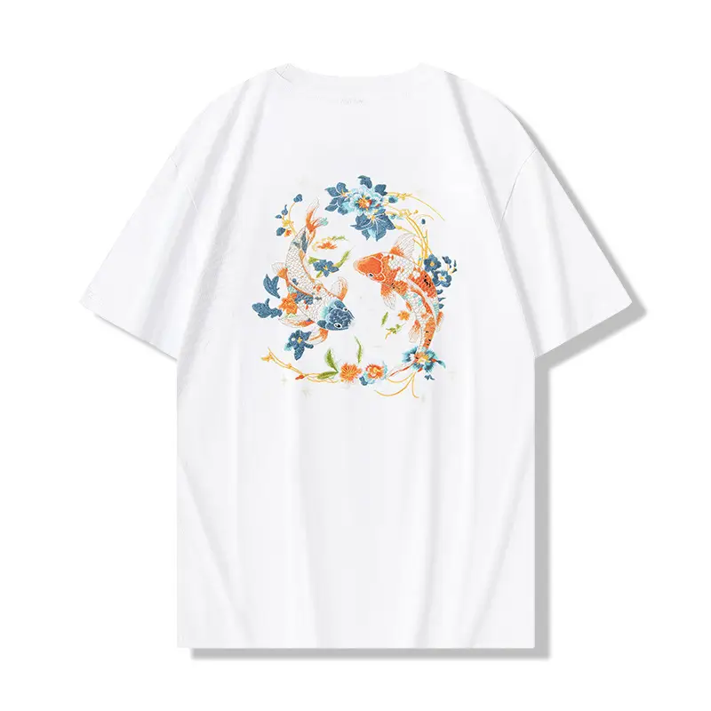 Icing On The Cake Light-changing Embroidery Round Neck Loose Top