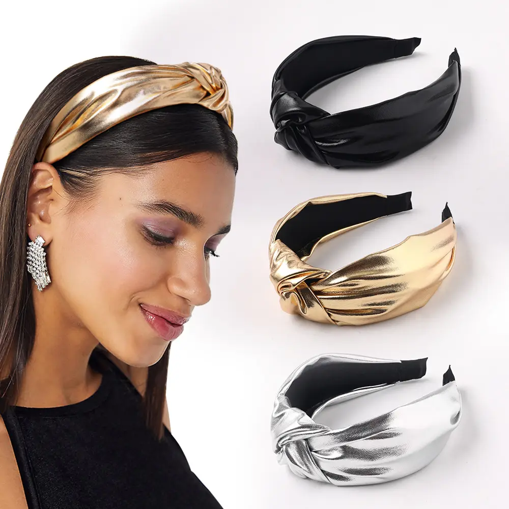 Bright Fabric Middle Knot Hairpin Washing Knotted