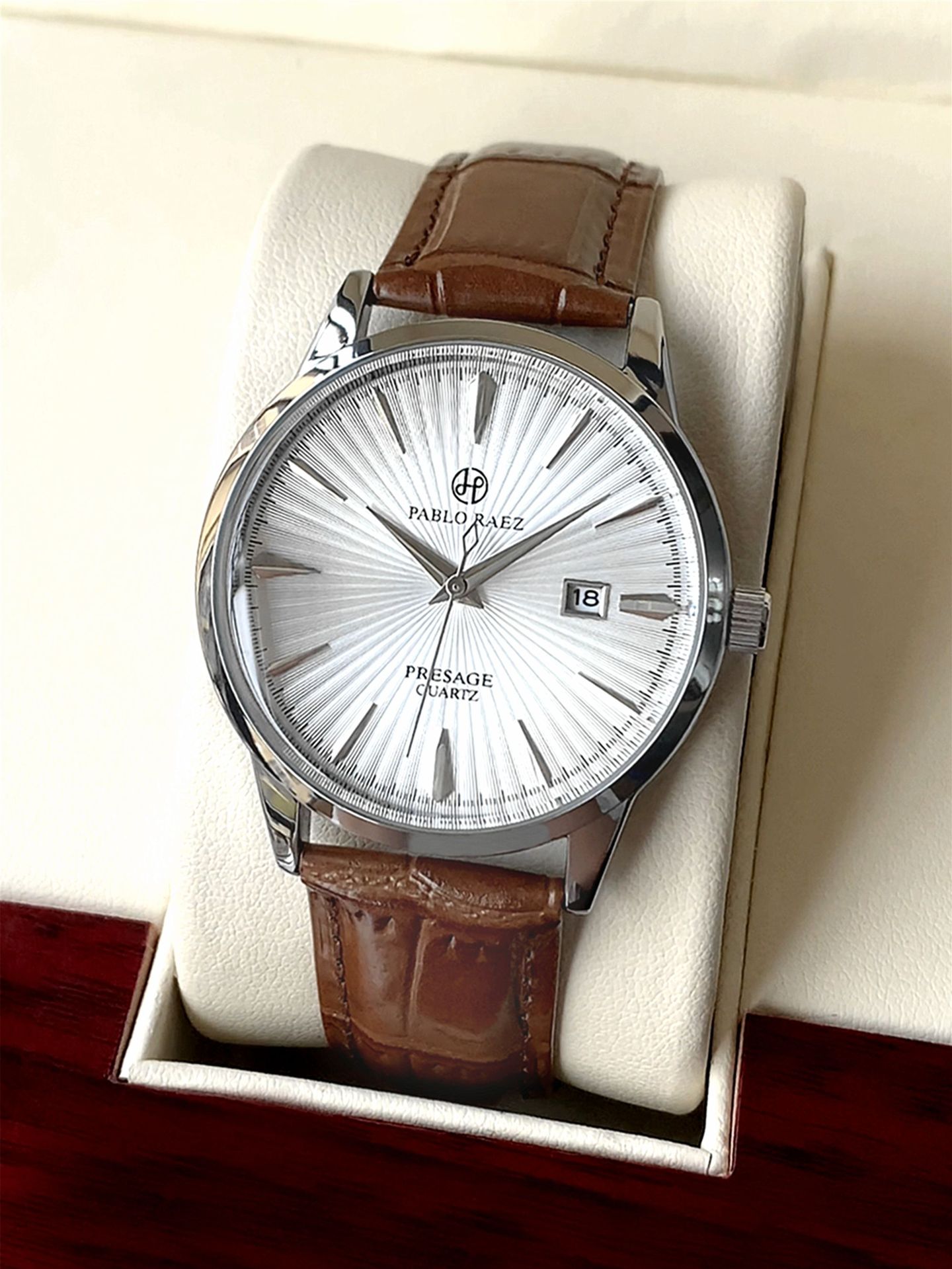 Mens Multifunctional Waterproof Automatic Quartz Business Watch