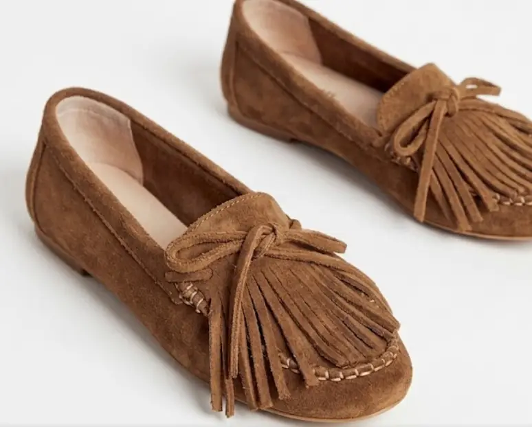 Retro Matte Tassel Slip-on Versatile Loafers Womens Fashionable Pumps
