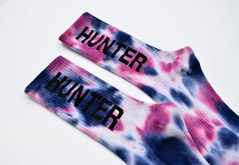 Title 11, Tie-Dyed Thin Tube Socks For Men And Women