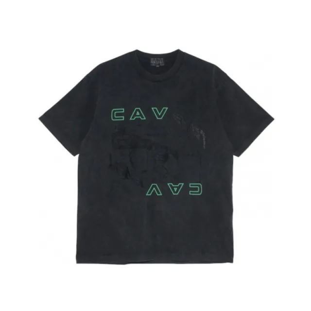 Washed Old Batik Fluorescent Green Letter Print Short sleeve Green - Shop at LoveMi