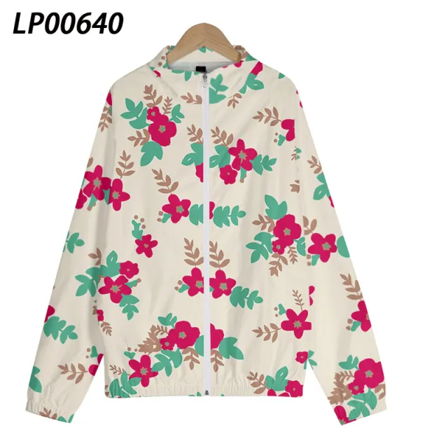 5 New Men's Digital Print Zipper Stand Collar Windbreaker Sport Lp00640 - Shop at LoveMi