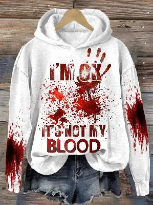 Women's Loose Sweater 3D Letters Printed Hoodie - Yxl230919001