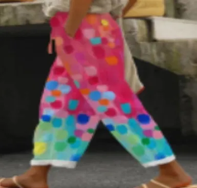 Linglong Linen Drawstring Leisure Trousers Gdsk9 - Shop at LoveMi
