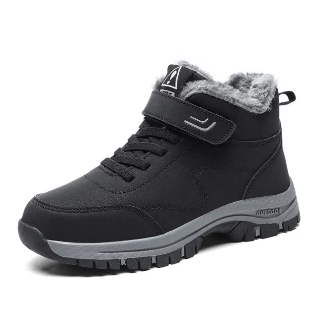 Snow Boots Winter Thicken Thermal Cotton Shoes Black - Shop at LoveMi