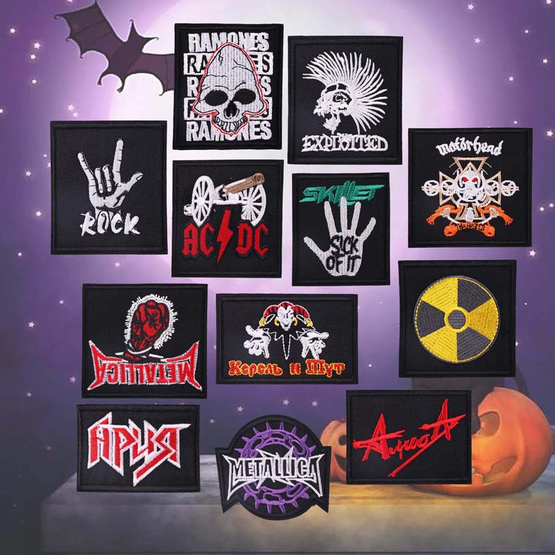 Yixiu Embroidered Cloth Stickers Computer Embroidery Chapter Boutique Trendy Punk… — image 1