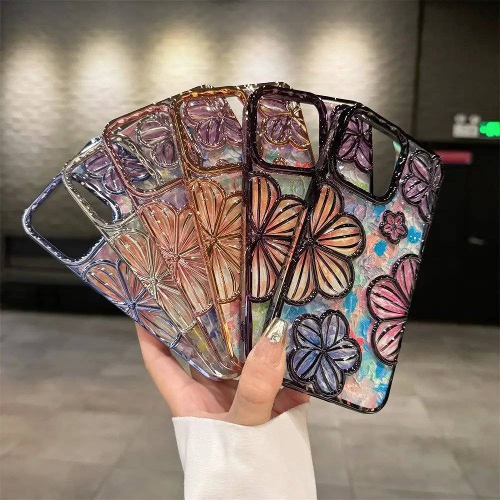 Three-dimensional Flower Mobile Phone Protective Cover