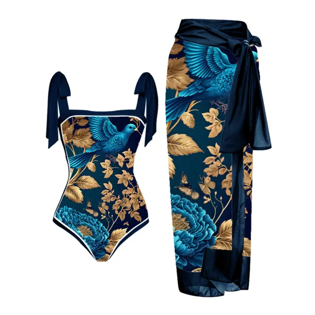 Beach Hot Spring Swimming One piece Bikini Magpie S - Shop at LoveMi