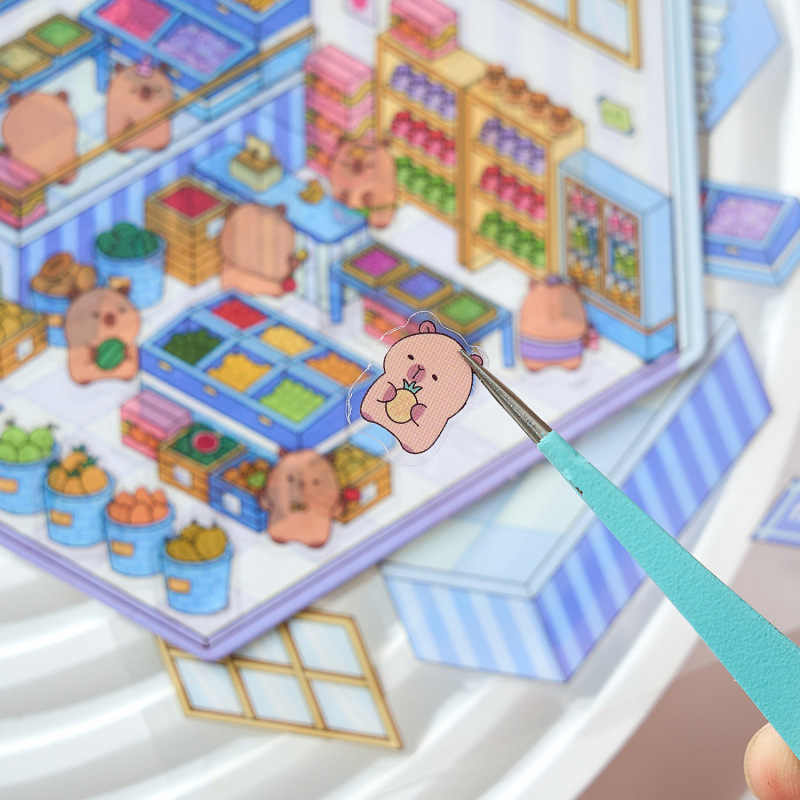 Capabala Cut-free Landscaping Hand Account Three-dimensional Stickers - Image 9