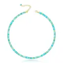 Womens Natural Crystal Abacus Bead Necklace view 15