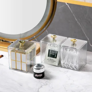 Cotton Pad Storage Box Desktop Dresser Dustproof And Transparent Lipstick Acrylic