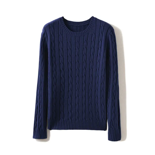Solid Color Twisted Flower Bottoming Shirt Trendy Dark Blue Men - Shop at LoveMi