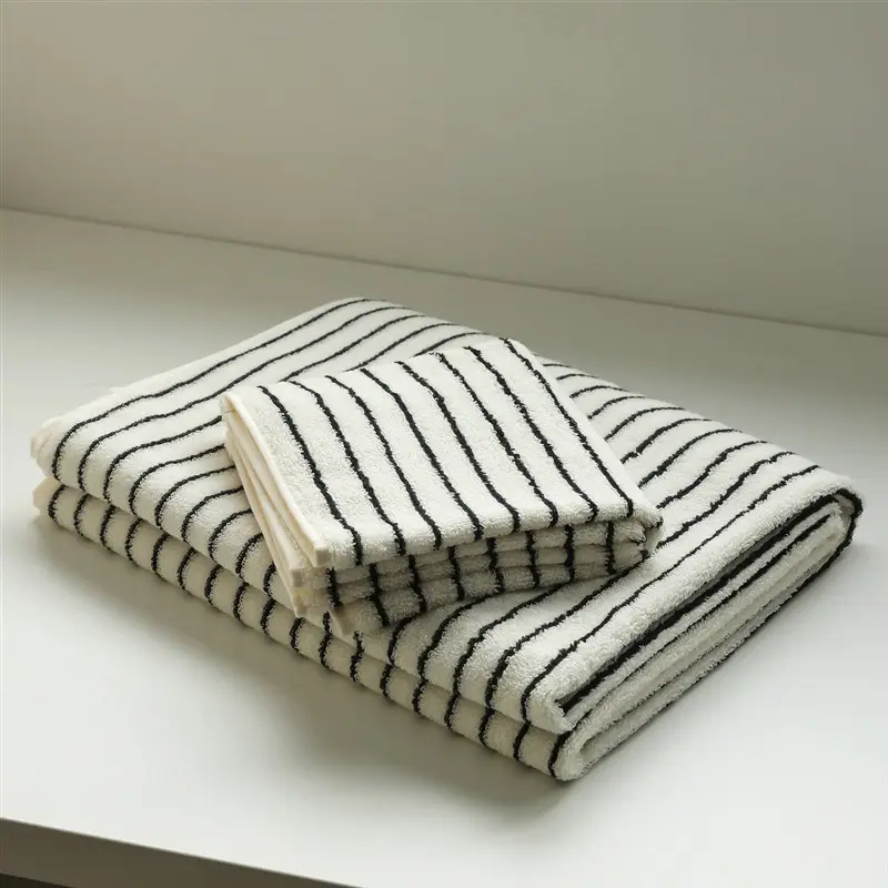 Cotton Fashion Striped Combed Towel
