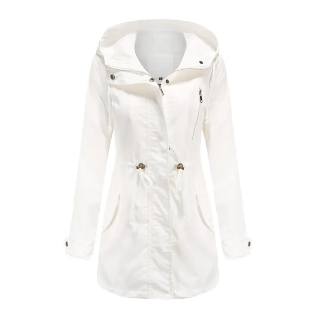 New Cotton Anorak Women's Spring And Autumn Coat White - Shop at LoveMi