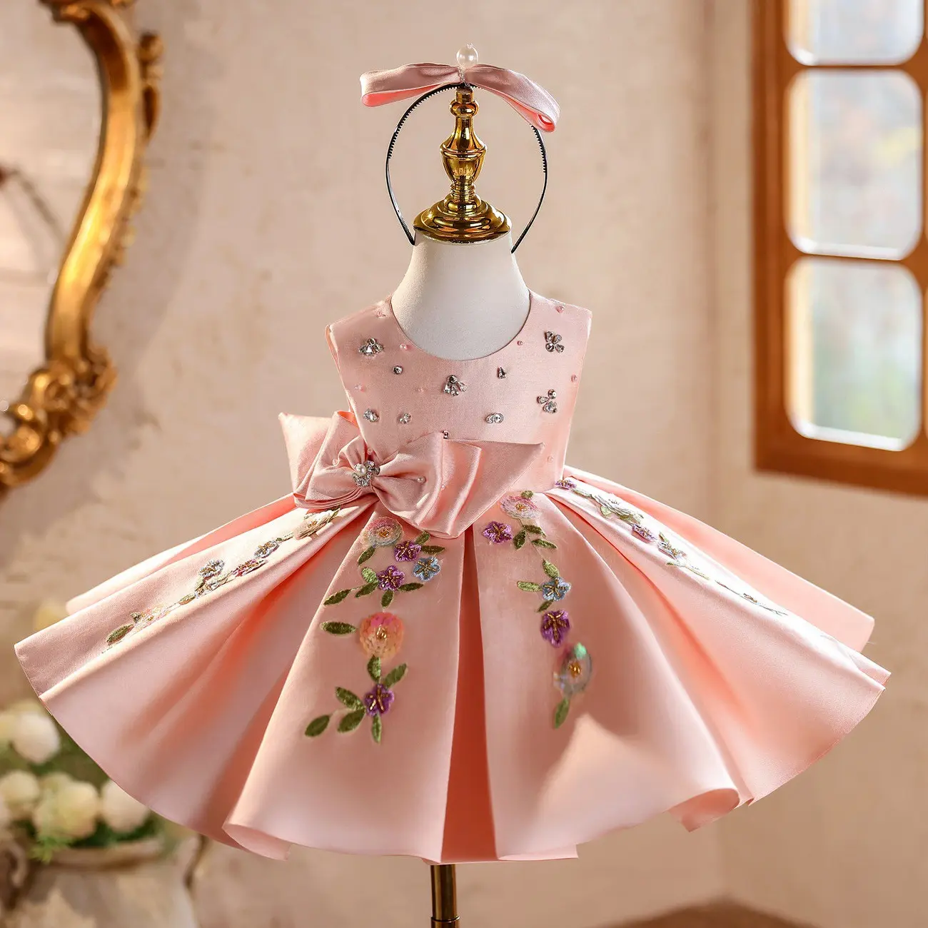 Children's Piano Performance Gown Birthday Host Tutu