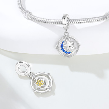 Starry Sky Astronaut Diy Bracelet String Beads Pendant